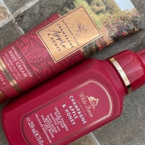 Champagne, apple and honey